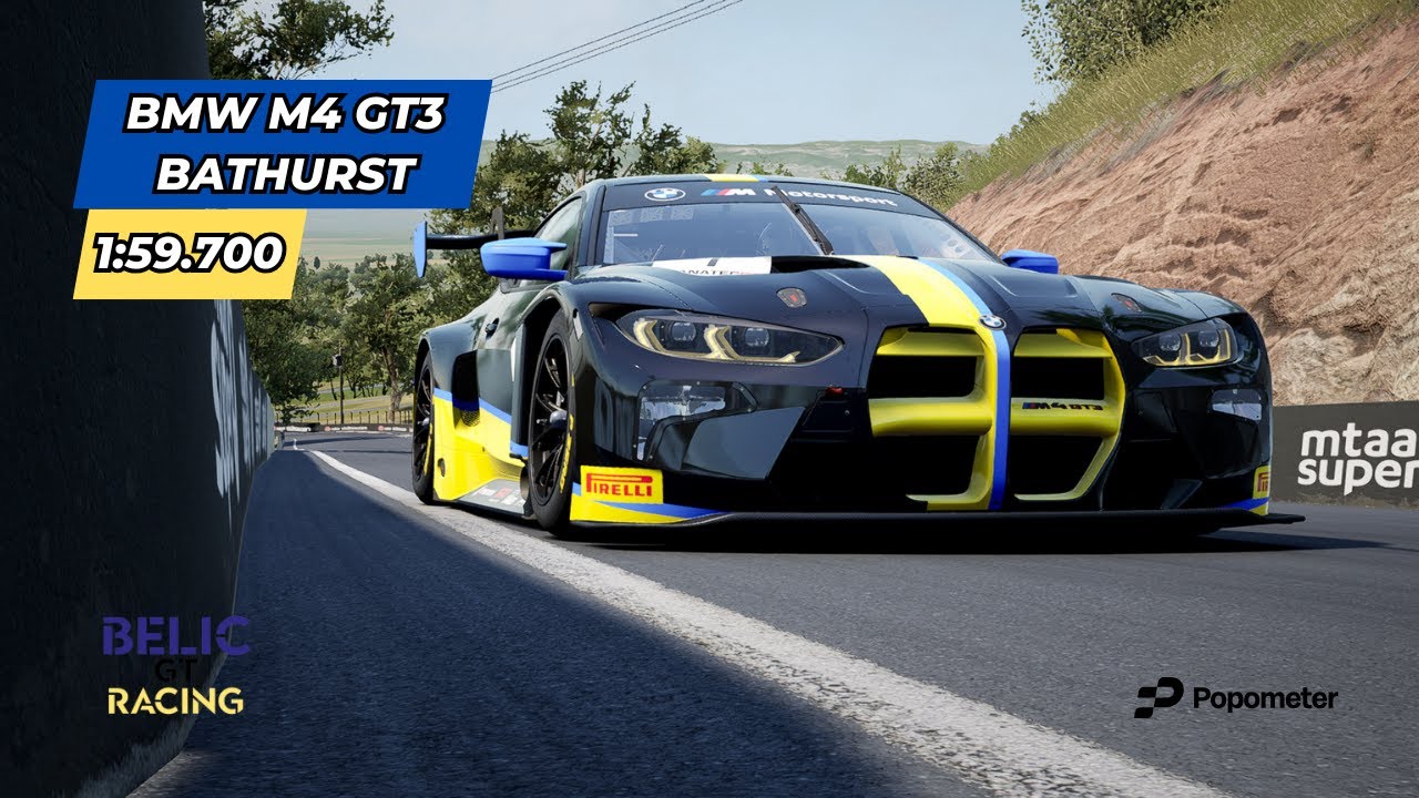 Bathurst 1:59.700 - BMW M4 GT3 - ACC v1.10.3M LFMHL - Data Pack in the description