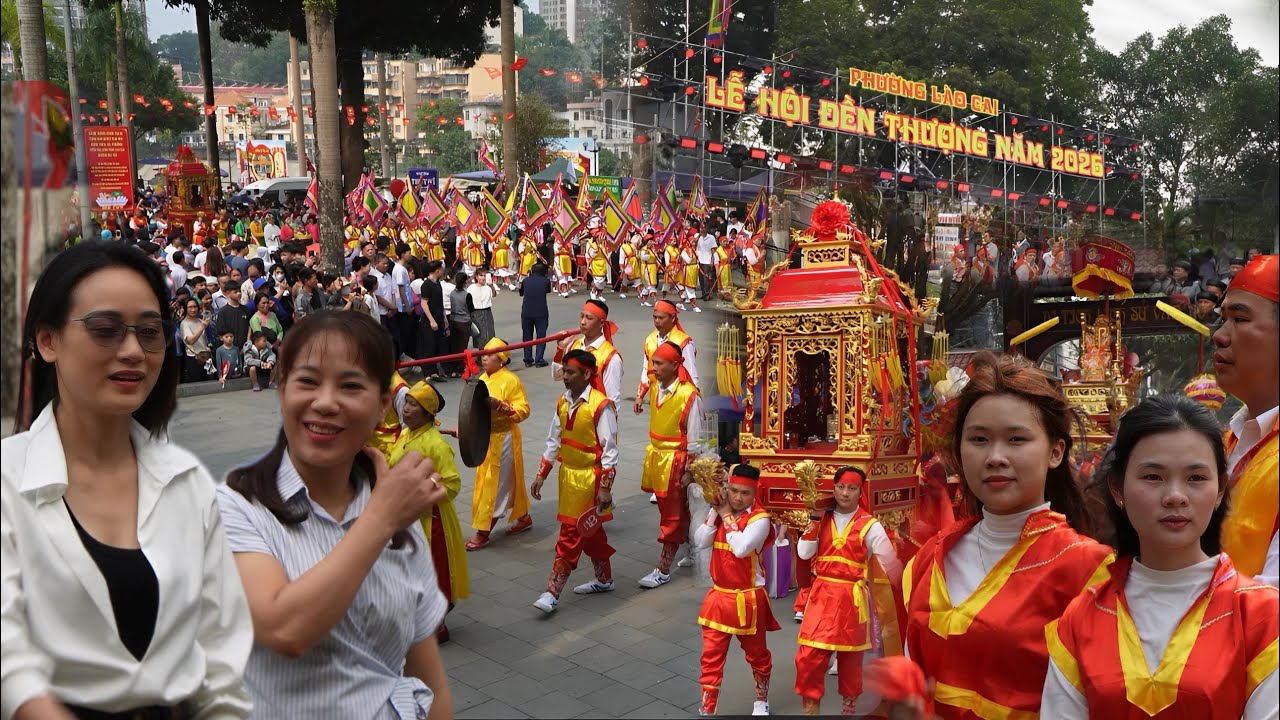 LỄ HỘI ĐỀN THƯỢNG - LÀO CAI 2026 | Không khí rộn ràng và nghi lễ rước kiệu rất thú vị | Quốc Kỳ TV