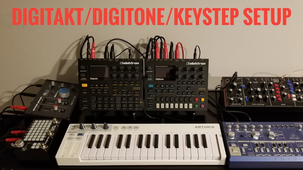 Настройка Digitakt, Digitone с Keystep и другим оборудованием.