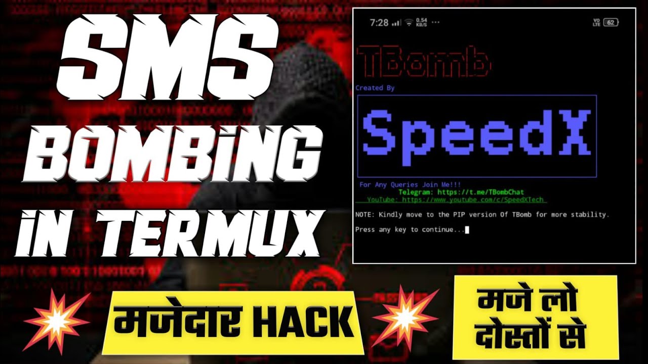 SMS bombing using Termux app | TBomb In Termux | SMS bombing 💣 in Termux | TBomb In Termux | #termux