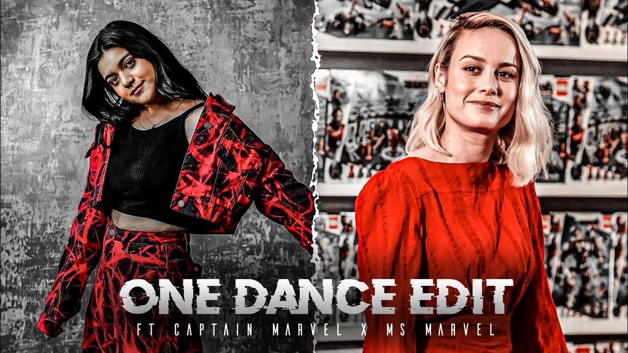 Captain Marvel X Ms Marvel edit ft one dance 🔥 iman vellani x brie Larson one dance edit #onedance