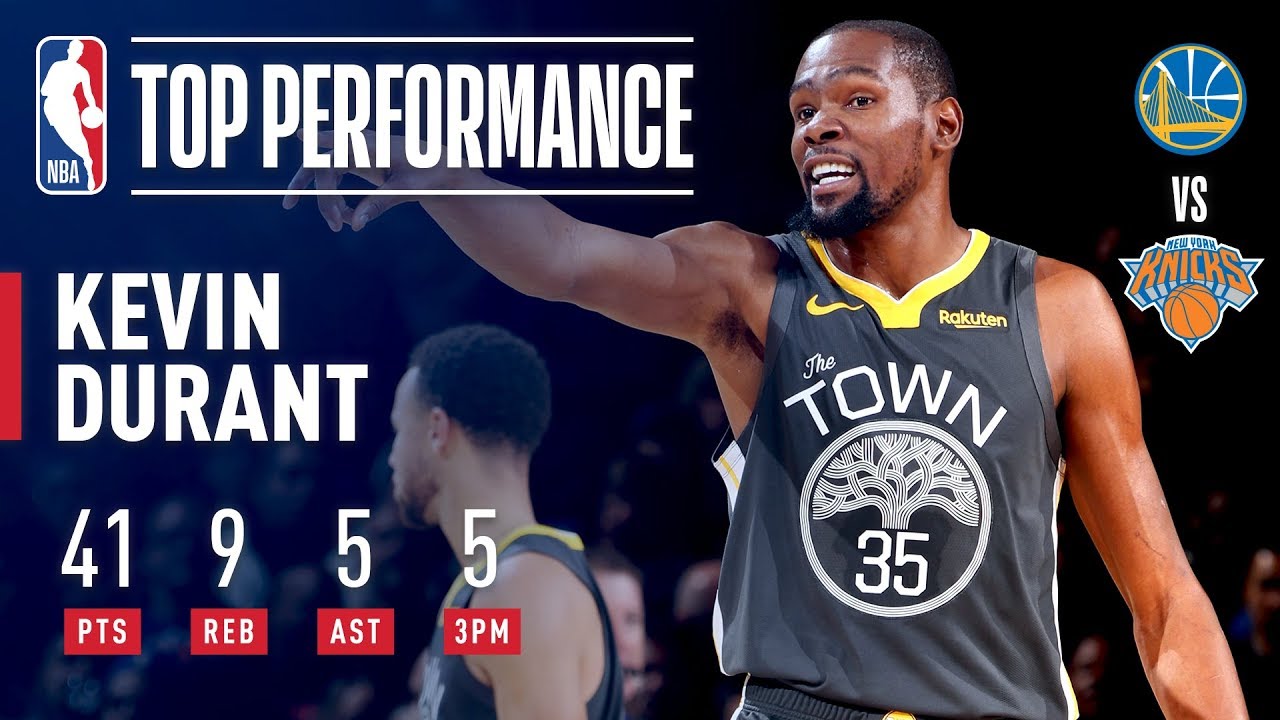 Kevin Durant Drops 41 In The GARDEN | October 26, 2018