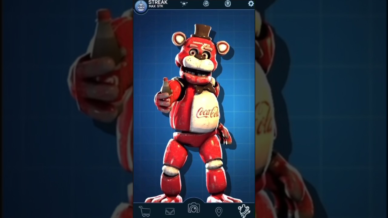 The Coca Cola Animatronics Edit #fnaf #cocacola #freddy #bonnie #chica #foxy #fnafedit #shorts