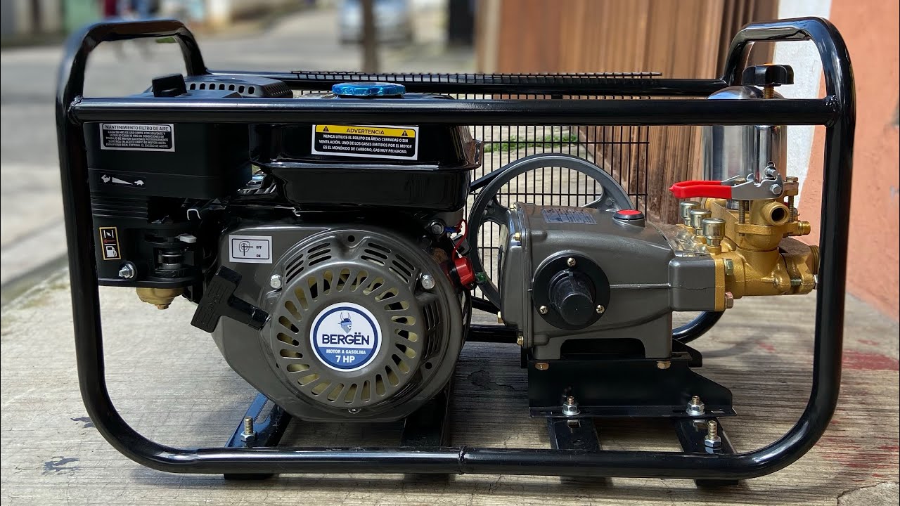 Probamos la nueva Parihuela (Fumigadora de Pistones) Bergën con Motor de 7 HP PV30A70