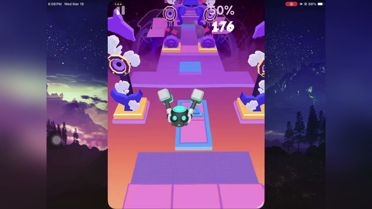 Rolling Sky Level 50 (Level 88) - The Sea (Weekly Match, 357 Points)