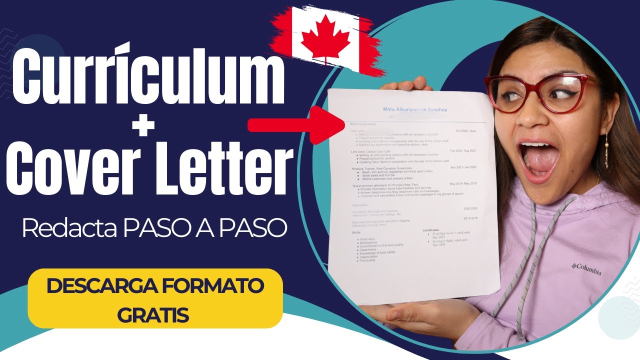 ✅Trabajo en Canadá 100% ASEGURADO‼️con este Curriculum Vitae.Elabora CV Canadiense 2025 Cover letter