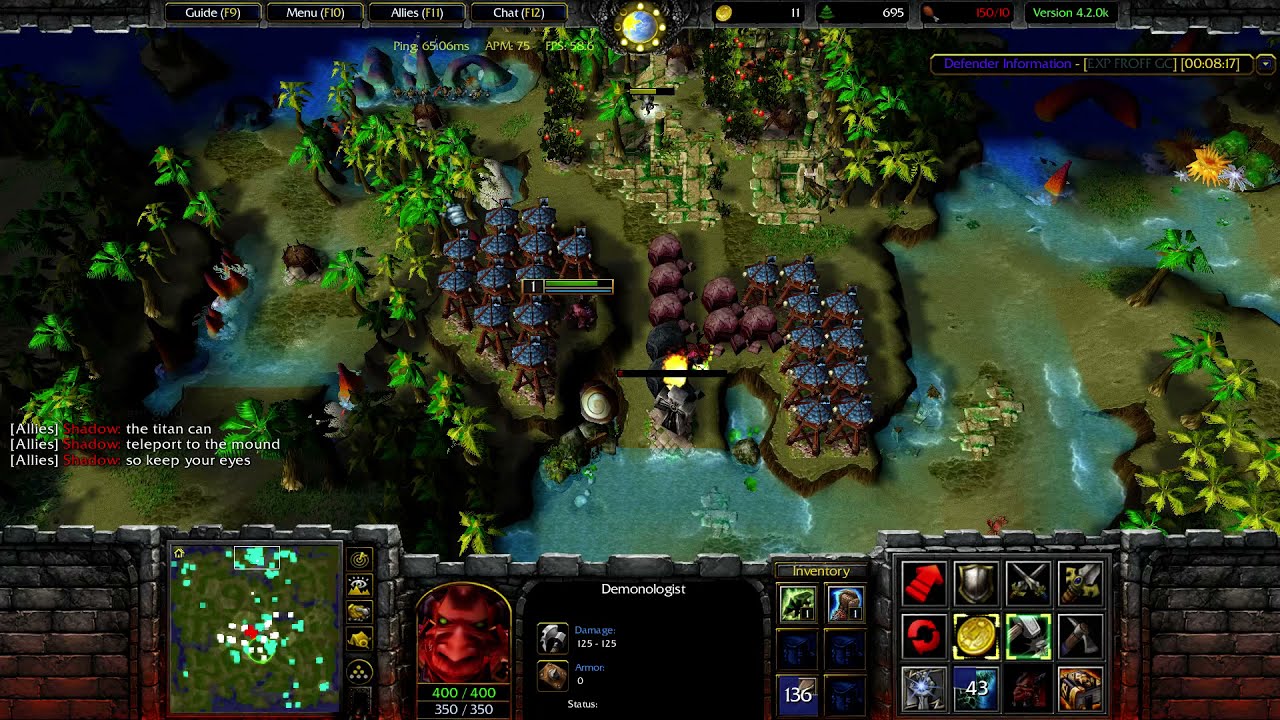 Island Defense Warcraft 3 Builder Gameplay 3