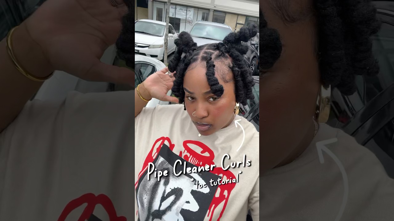 New Loc Style Unlocked 😍✨ #locs #locstyles #pipecleanercurls