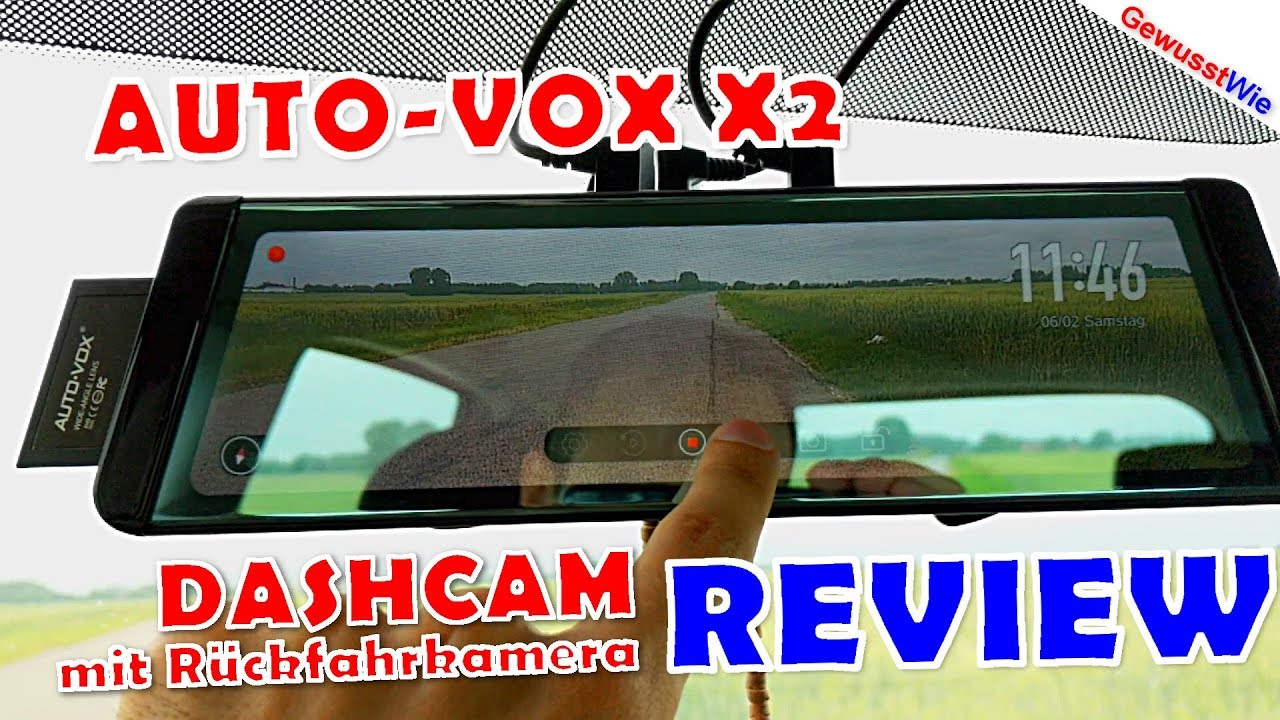 Dashcam AUTO VOX X2 - FULL REVIEW - Filmen vorne UND hinten! inkl. Rückfahrkamera