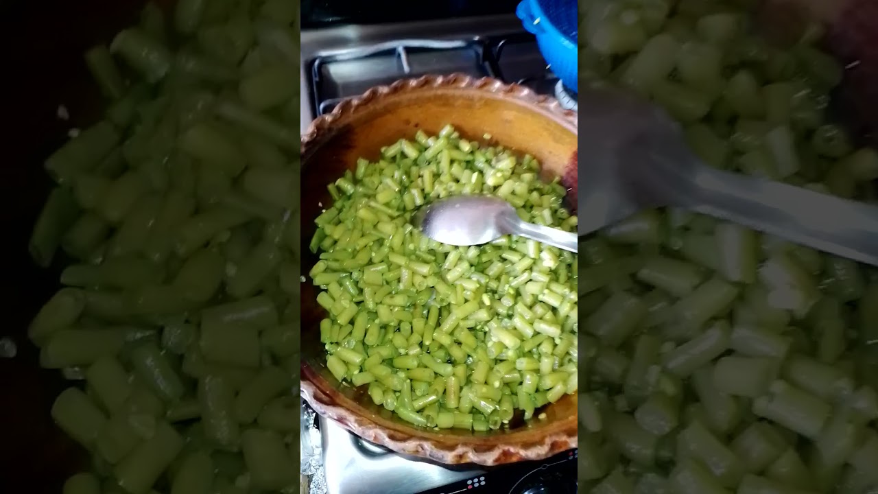 Ejotes con pechuga deshebrada!