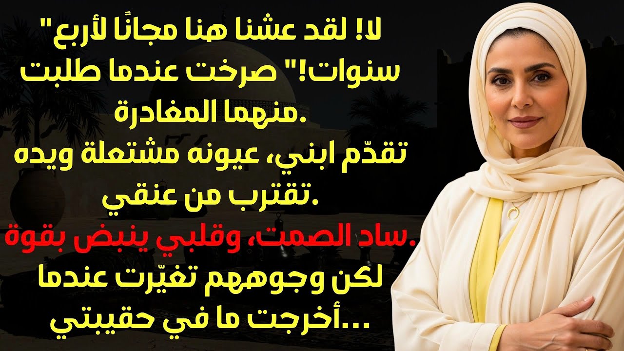 لا! لقد عشنا هنا مجانًا لأربع سنوات! صرخت زوجة ابني عندما طلبت منها الرحيل.