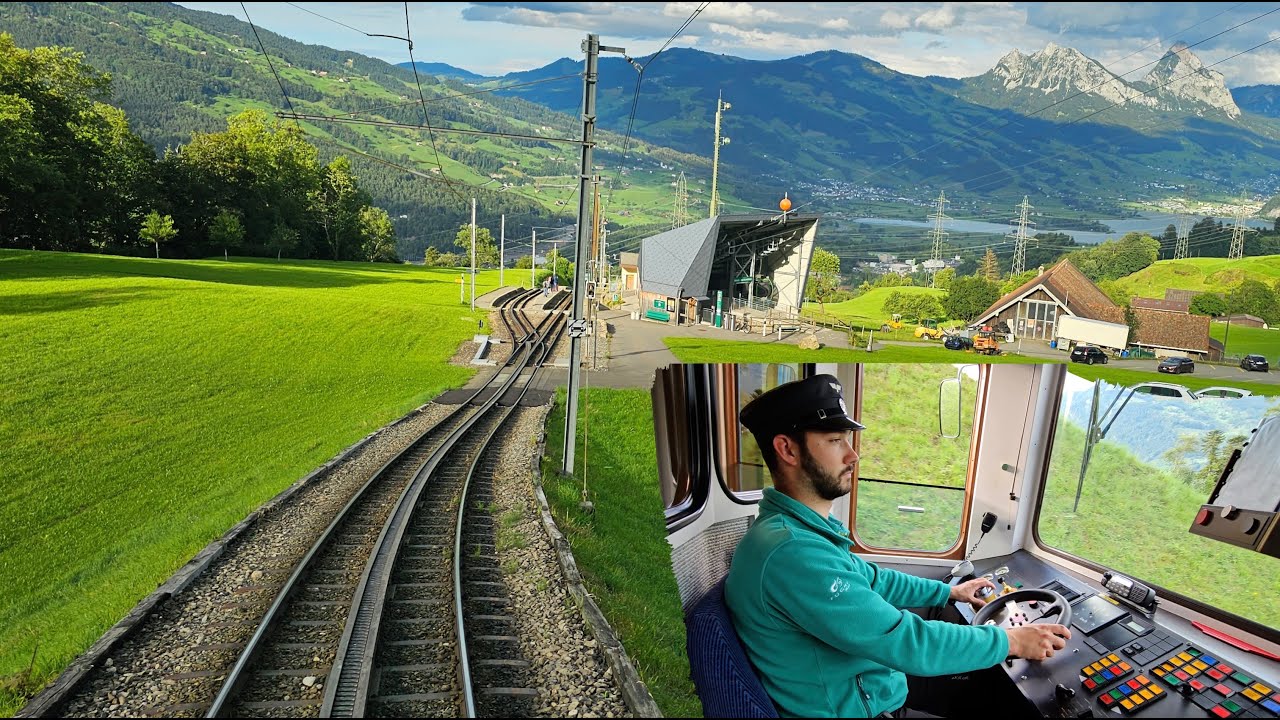 Поездка на такси 4K - от Риги Кульма до Арт Гольдау, Швейцария