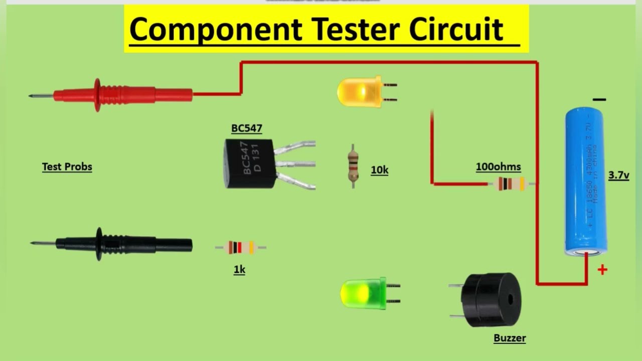 Make all component Tester using BC547 | component Tester circuit