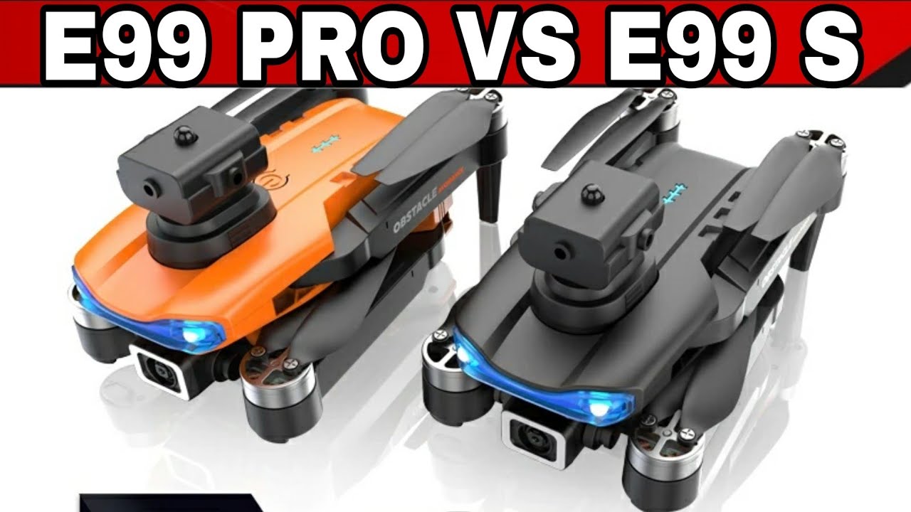 Comparativo entre os Drones E99 Pro e Drone E99 S. Comparação entre os Motores Brushless e Escovado.