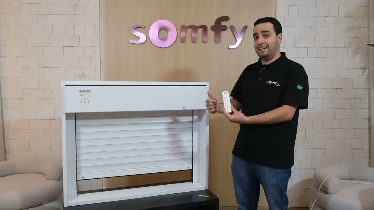 Configuração do motor Somfy Oximo RTS Persiana Externa