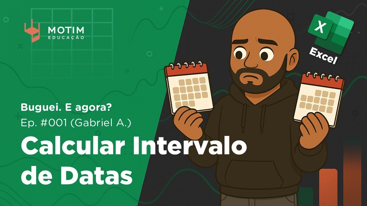 Calcular Intervalos de Datas no Excel usando a fórmula DATADIF (Gabriel A.) BUGUEI. E AGORA?! #001