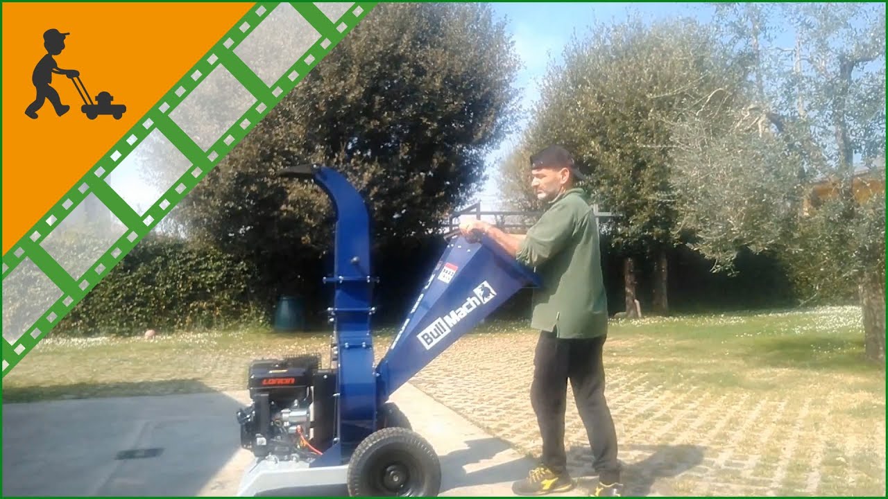 Biotrituradora de gasolina BullMach ZEUS 120 LE – motor de gasolina 15 HP con arranque eléctrico