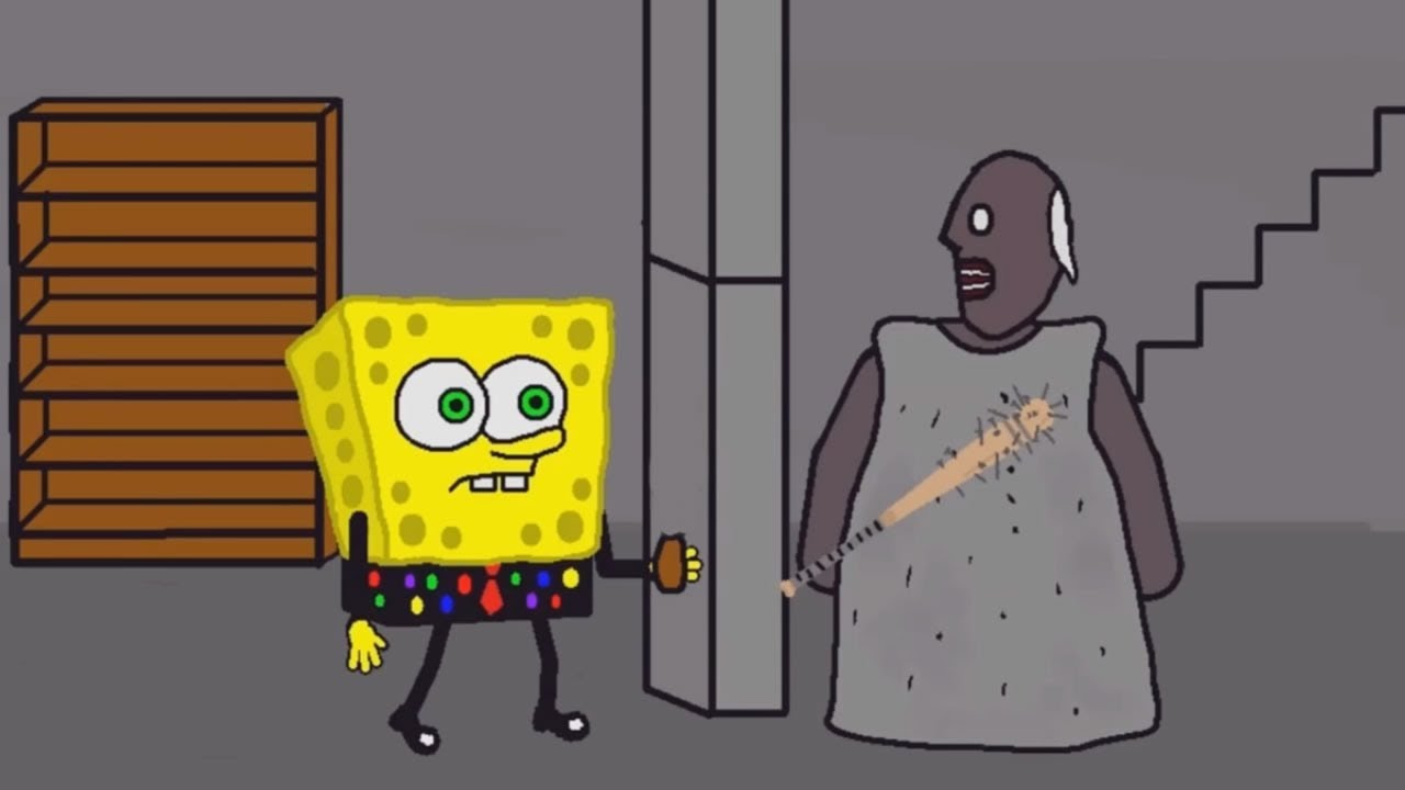 VOVÓ PEGOU O BOB ESPONJA E AGORA? | Granny Animação