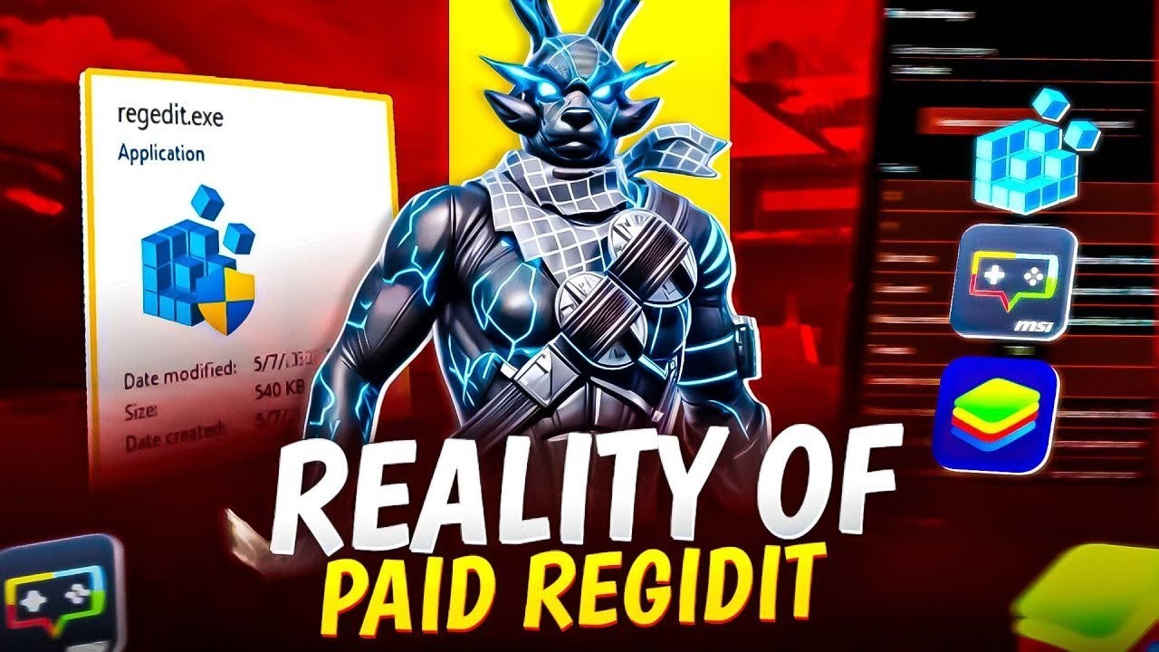 Reality Of Paid Regedit | Make your own Reg |  Paid sensi For No Recoil  | Bluestack Msi