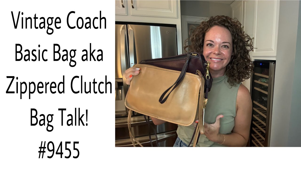 Vintage Coach Basic Bag #9455 aka Zippered Clutch Bag Talk and a Ruff-out to boot!