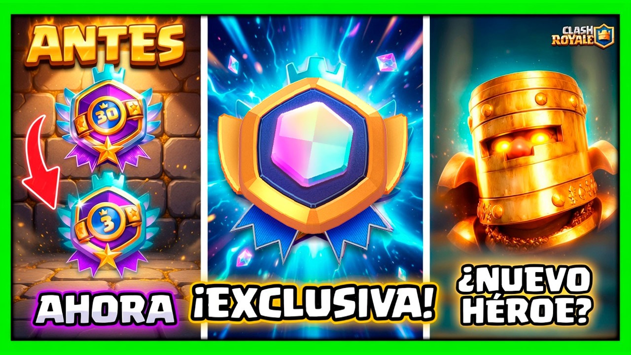 ¡Esta INSIGNIA será SUPER EXCLUSIVA! Nuevo HÉROE Temporada 82 de Clash Royale⁉️