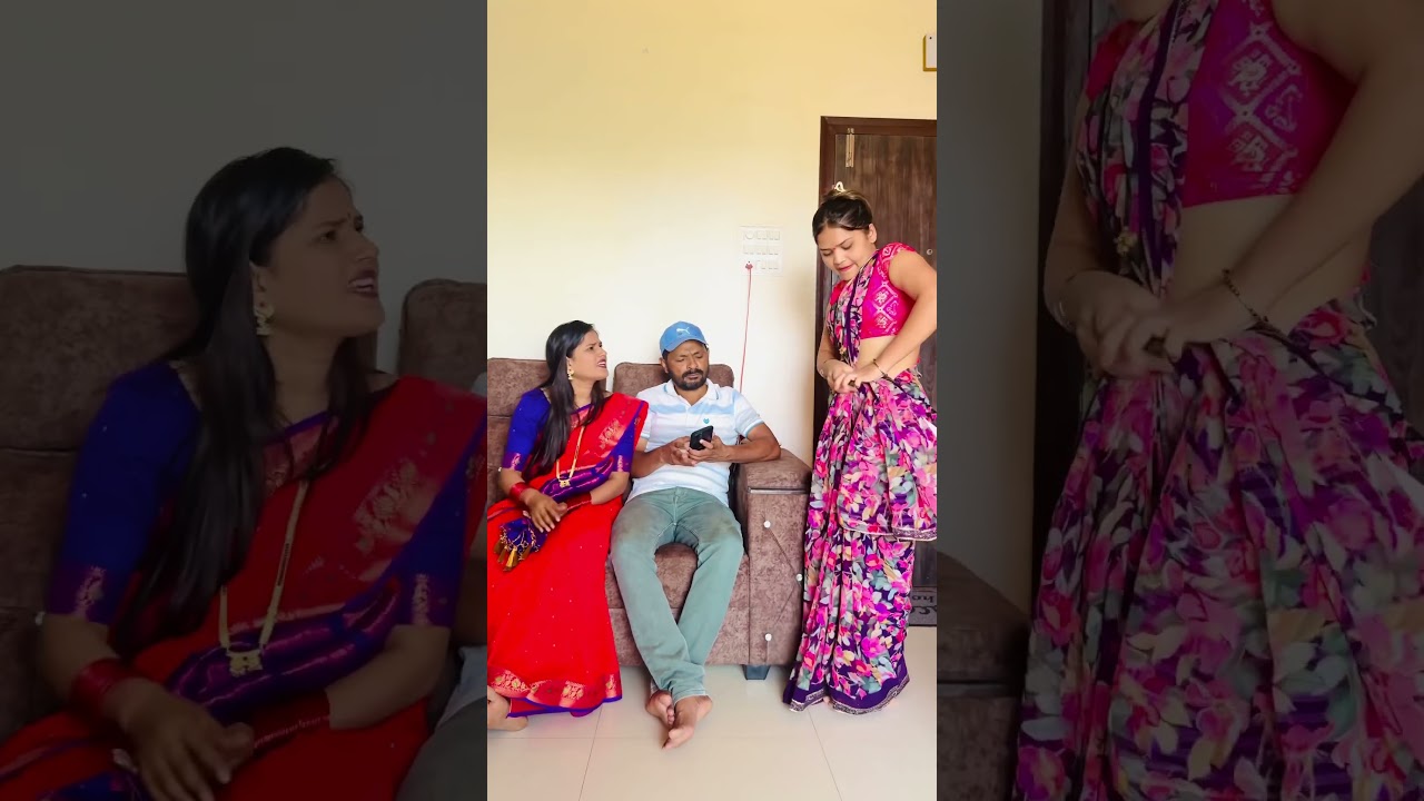 Saree difference 😳 #rahul__p10 #rahuldada #sunitachavan #rahuldadacomedy #suni #comedyvideos #comedy