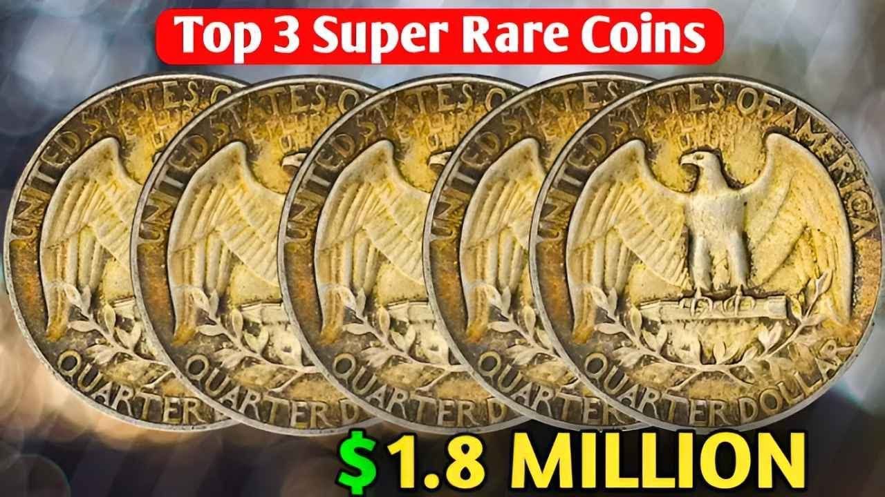 12 самых ценных монет номиналом в четверть доллара в обращении 💰 Редкие находки
