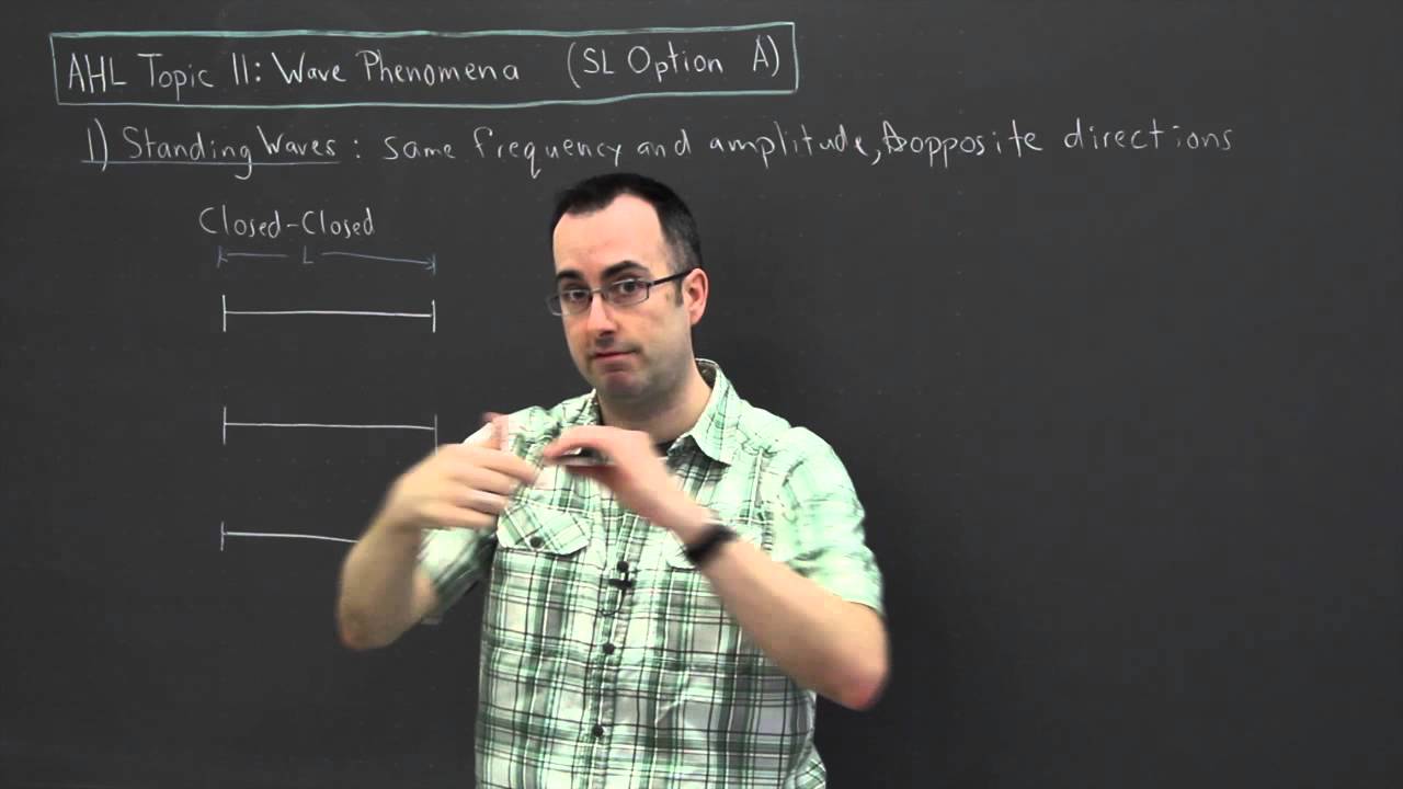 IB Physics SL revision - OPTION A (Wave Phenomena) 1 - standing waves