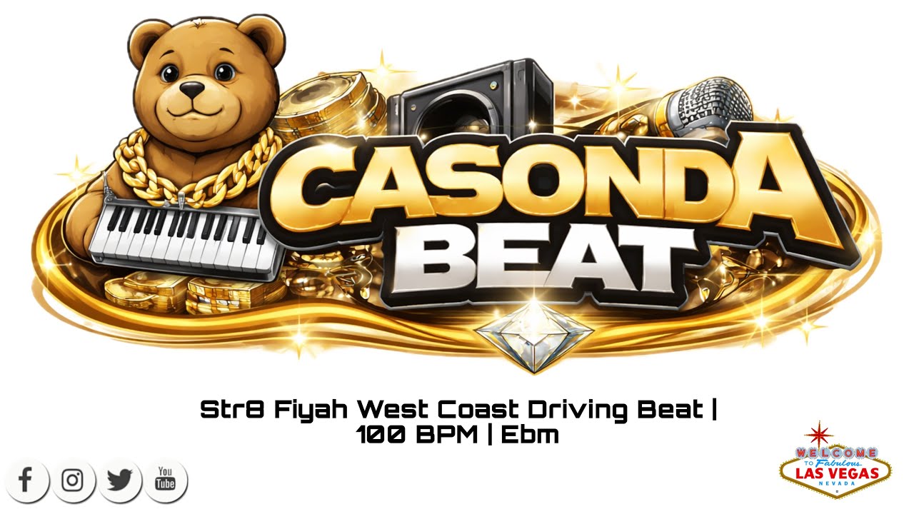 Str8 Fiyah (Prod. CasOnDaBeat) | West Coast Driving Beat | 100 BPM | Ebm