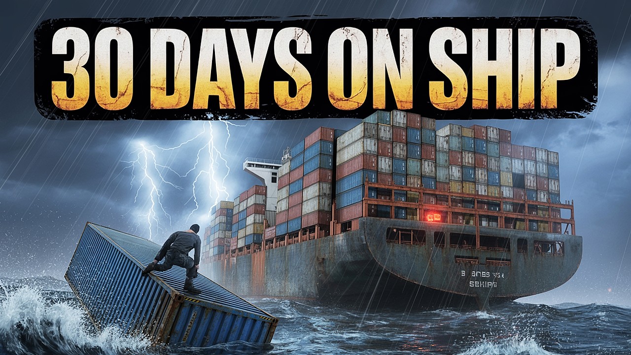 SURVIVAL DE NAUFRÁGIO EM NAVIO DE CONTAINERS NO MEIO DO OCEANO - 30 Days on Ship