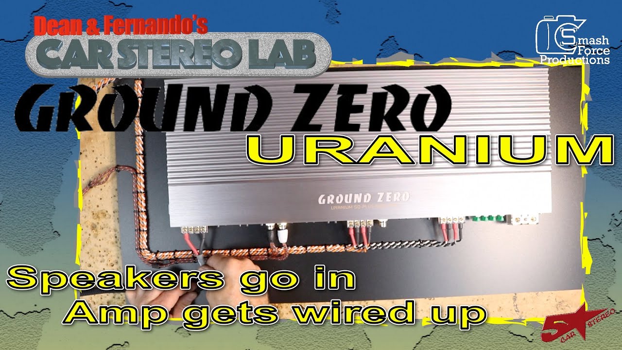 Ground Zero Uranium  Speakers go in and amp gets wired up Car Stereo Lab part3