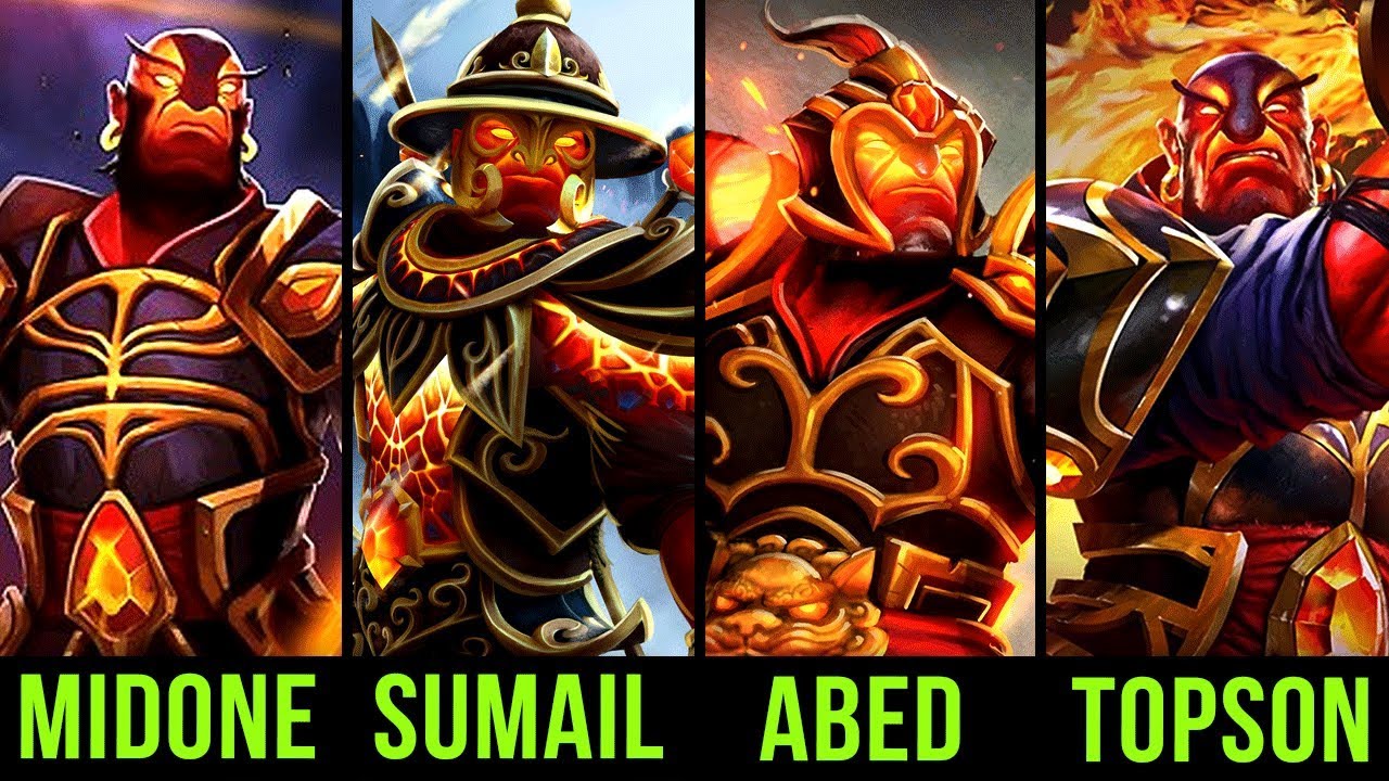 Better Ember Spirit Player than Ana?! Battle of the Best! Midone vs Sumail vs Abed vs Topson Dota 2
