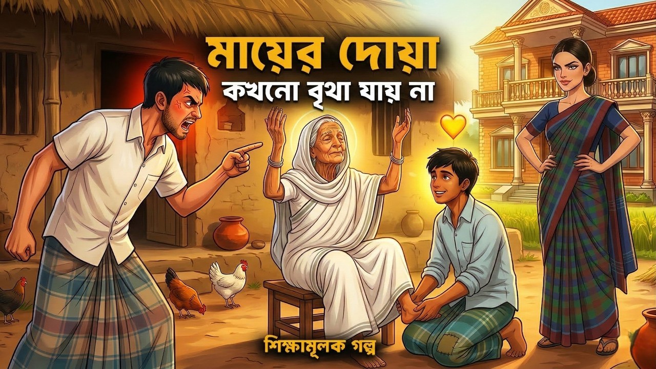 মায়ের দোয়া কখনো বৃথা যায় না | দুই ভাইয়ের শিক্ষামূলক গল্প | Islamic Noor