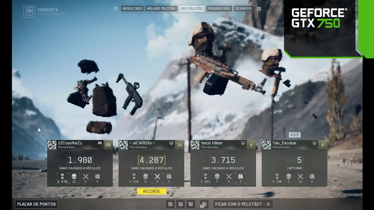 RODANDO BATTLEFIELD 6 EM UMA GTX 750TI KKKKKKKKKKKKKKKK