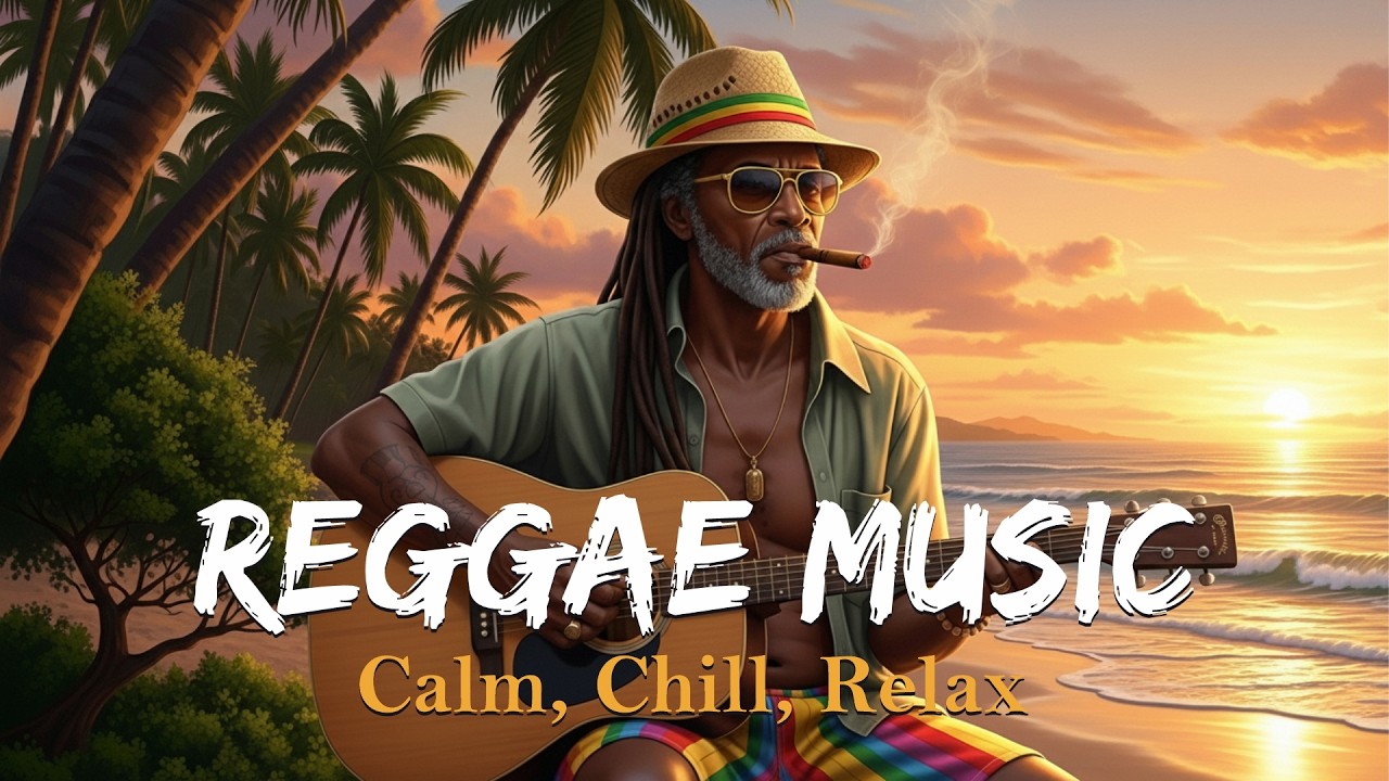 Chill Reggae Instrumental 🌴 Relaxing Tropical Reggae Music for Stress Relief