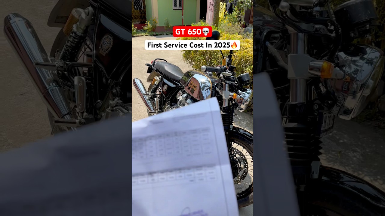 Continental GT 650 First Service Cost In 2025💀 GT 650 First Service Cost 🥲 #gt650 #firstservice