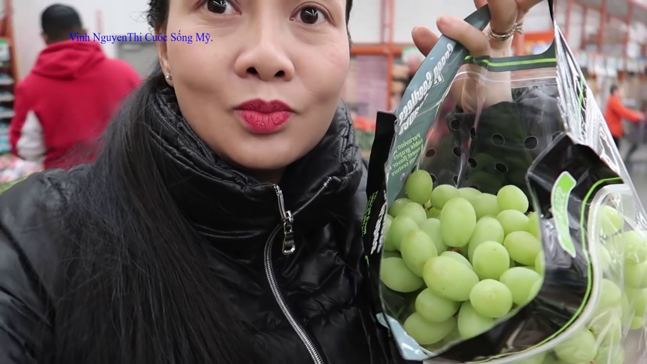 Đi chợ Mỹ mua dâu tây rẻ 48 ngàn vnd hộp, hàotươi sống, cherry,kiwi,lê đỏ,thịt heo,thịt bò,phô mai,