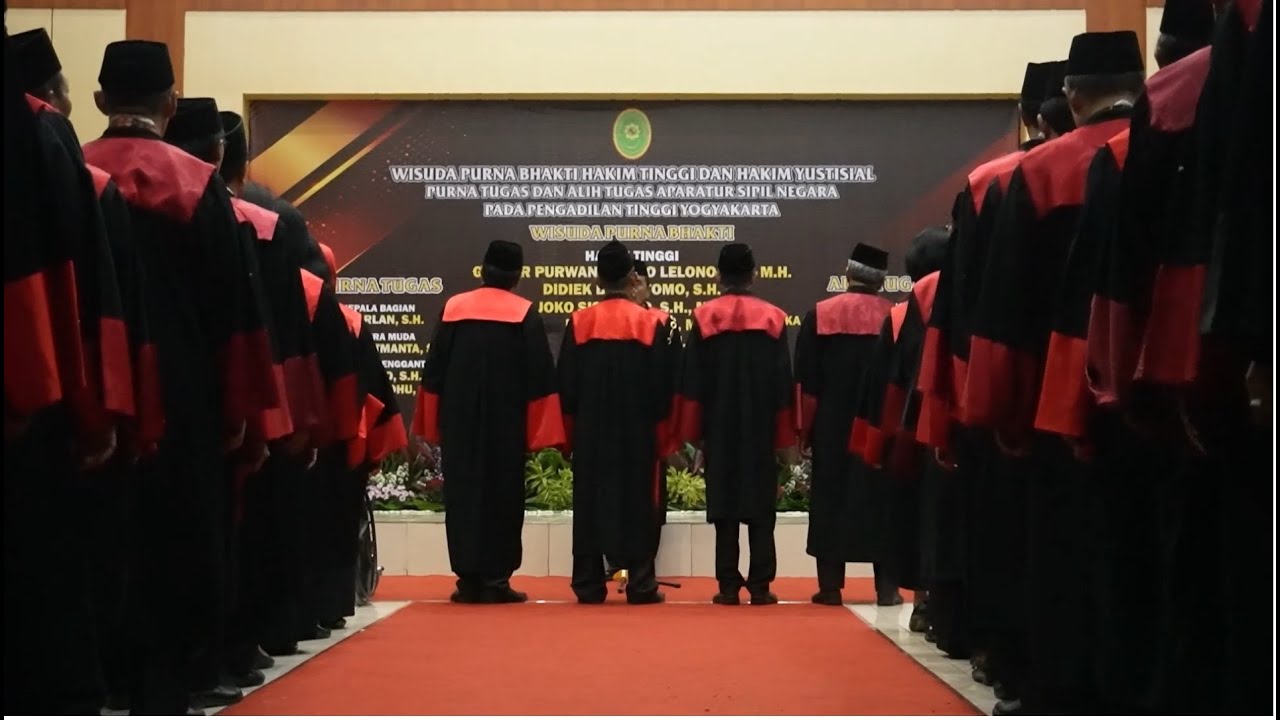 Wisuda Purna Bhakti Hakim Tinggi dan Hakim Yustisial Pada Pengadilan Tinggi Yogyakarta