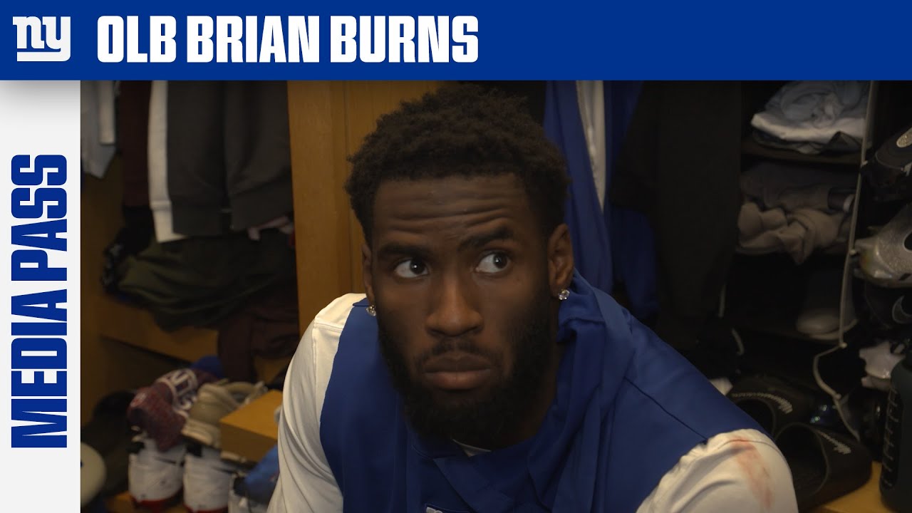 Brian Burns on Facing Caleb Williams, Bears Offense | New York Giants