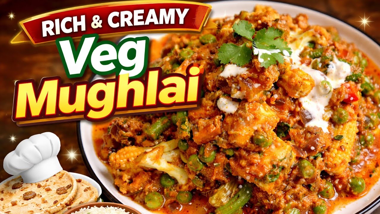 Veg Mughlai Recipe | Restaurant Style Veg Mughlai Ghar Par Kaise Banaye