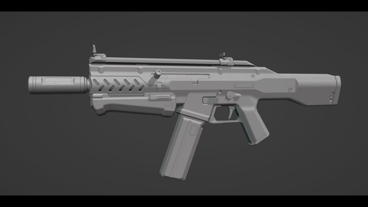 SMG Concept Timelapse - Plasticity & Photoshop