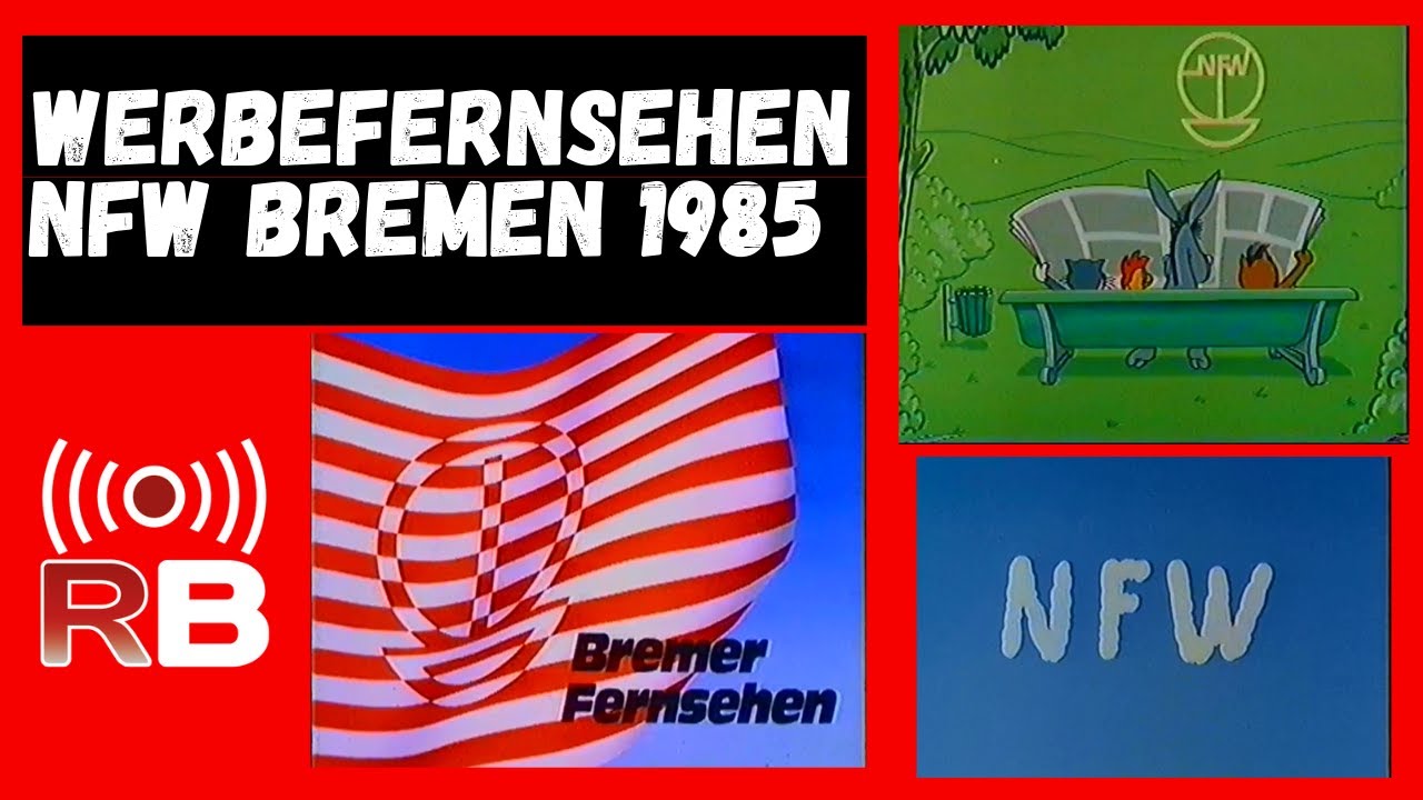 Werbeblock Bremer Fernsehen NFW (Norddeutsche Funkwerbung) 1985 / Werbefernsehen / Stereo