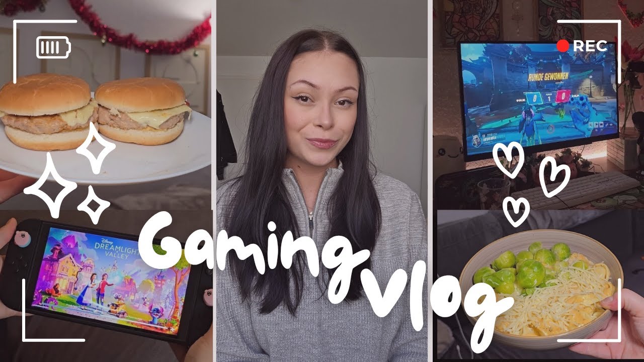 GAMING VLOG: verbringe einen Tag mit einer arbeitslosen Gamerin