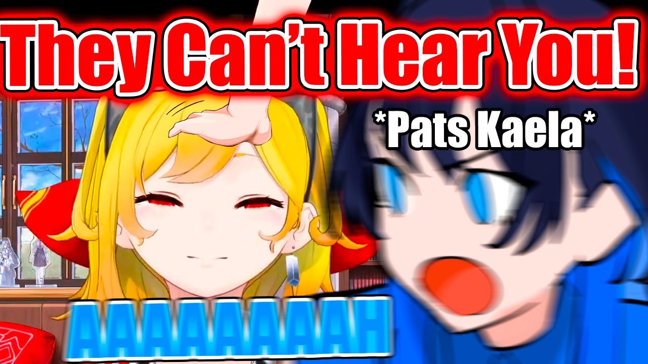 Kronii Screams in the Background of Kaela's Stream, Then Comes to Pat Her【Hololive EN】