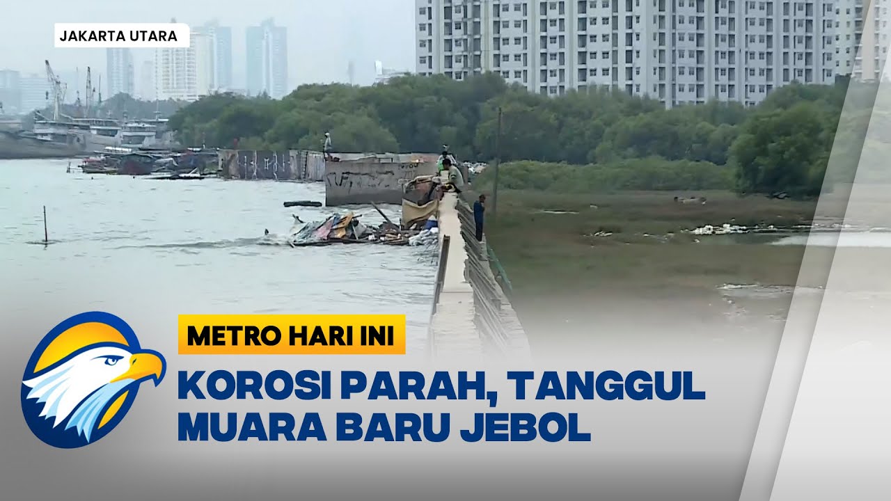 Karung Pasir Dipasang untuk Tahan Rembesan Tanggul Muara Baru [Metro Hari Ini]