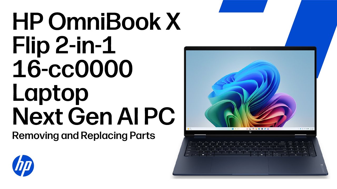 Removing & replacing parts | HP OmniBook X Flip 2-in-1 16-cc0000 Laptop Next Gen AI PC