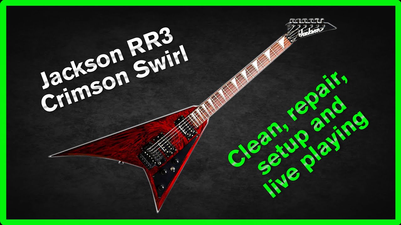 Jackson Randy Rhoads RR3 Crimson Swirl - Clean, repair and full setup