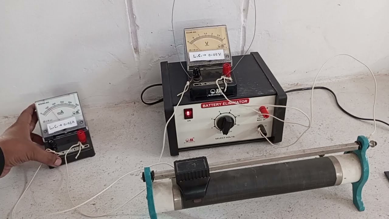 To determine the resistivity of two/three wires  by plotting graph for P.D. versus current