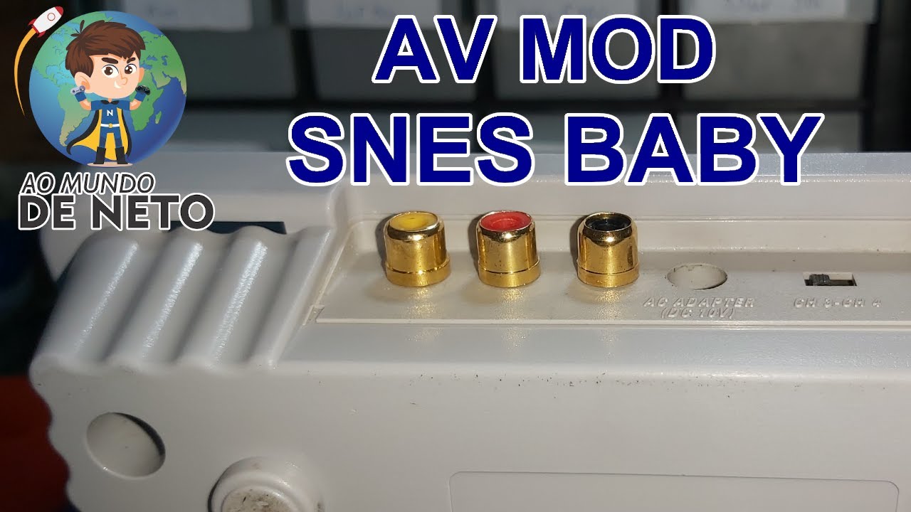FAZENDO MOD AV SUPER NINTENDO BABY