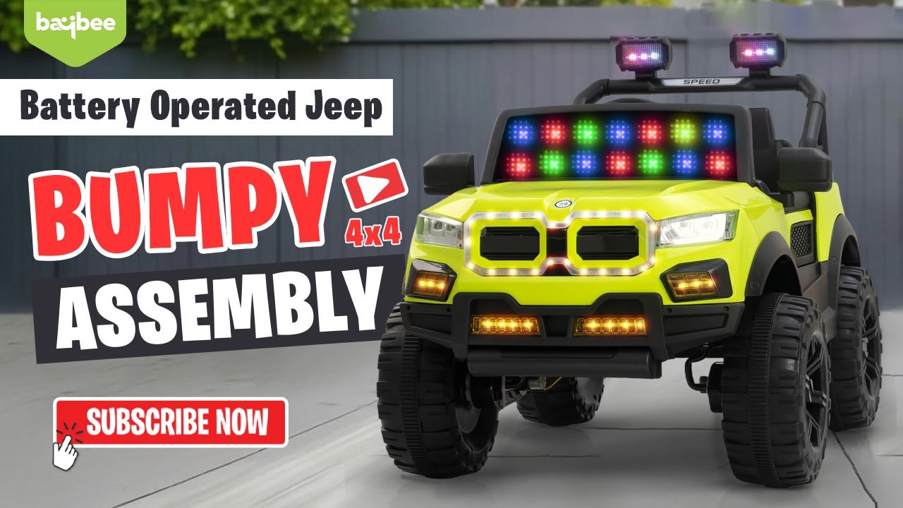 Step-by-Step Assembly Video of Baybee Bumpy 4&times;4 Battery Operated Jeep for Kids